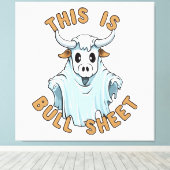 Dit is kul - grappige boe sheet canvas afdruk (Insitu (Houten vloer))