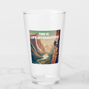 Dit is levensbevestiging van rotsklimmen glas