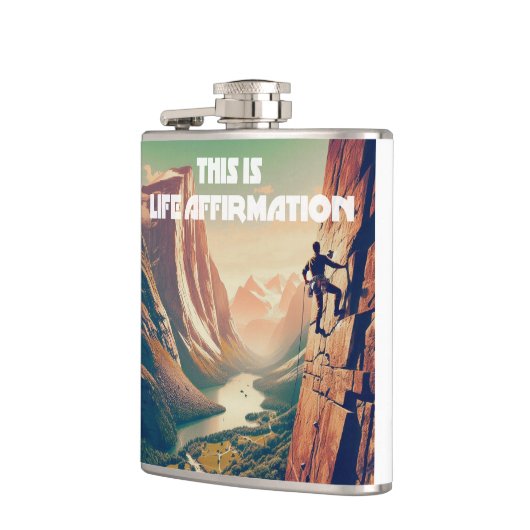 Dit is levensbevestiging van rotsklimmen heupfles (Links)