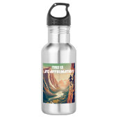 Dit is levensbevestiging van rotsklimmen waterfles  (Voorkant)