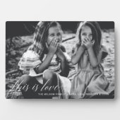 Dit is liefde Eenvoudig script Valentijnse foto's Fotoplaat (voorkant)