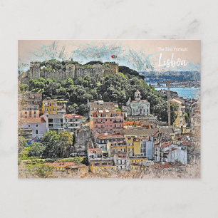 Dit is Lissabon Portugal Briefkaart