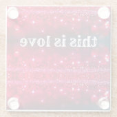 Dit is Love Cherry Sparkle Drink Onderzetter (Achterkant)