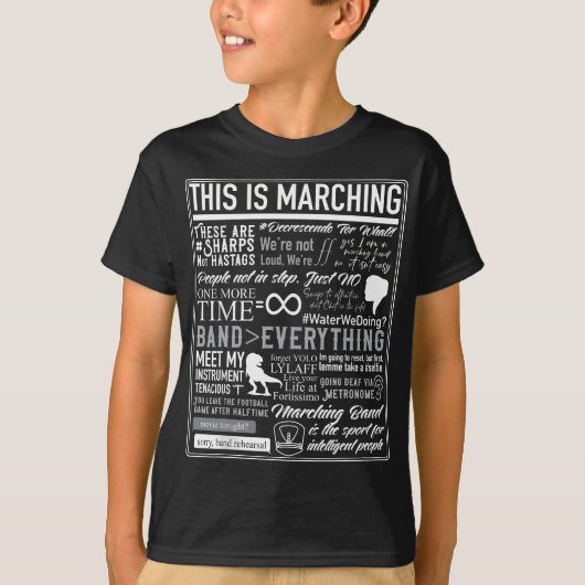 Dit is Marching Band - Funny Marching Band Gezegde T-shirt (Voorkant)