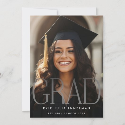 Dit is Me GRADIENT AFSTUDEERDER High School Fotofe Aankondiging (Voorkant)