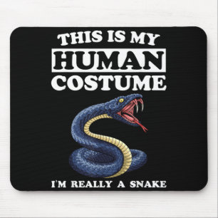 Dit Is Menselijk Kostuum Een Slang Funny Halloween Muismat