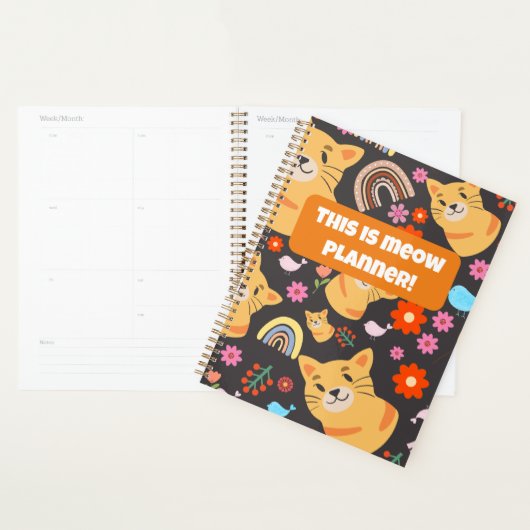 "Dit is Meow Planner! Cute Cat Lover Gift Planner (Display)
