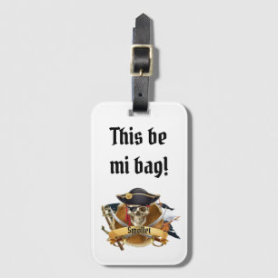 Dit is Mi Bag! Gepersonaliseerde Piraten Bagage La Bagagelabel