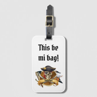 Dit is Mi Tas! Gepersonaliseerde Piraten Bagage La Bagagelabel