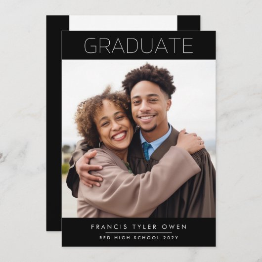 Dit is mij | Zo eenvoudig AFSTUDEREN middelbare sc Aankondiging (Voorkant / Achterkant)