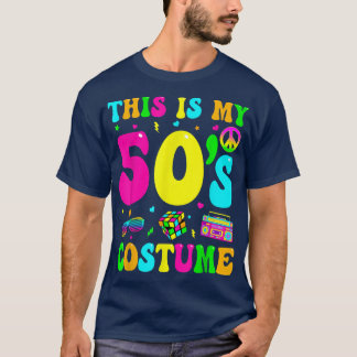 Dit is mijn 50e Costume 50's Party 1950s Halloween T-shirt