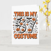 Dit Is Mijn 67 Kostuum 6 7 Meme Gen Alpha Hallowee Kaart (Gele Bloem)