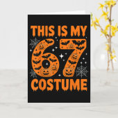 Dit Is Mijn 67 Kostuum 6 7 Meme Gen Alpha Hallowee Kaart (Gele Bloem)