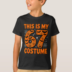 Dit Is Mijn 67 Kostuum 6 7 Meme Gen Alpha Hallowee T-shirt