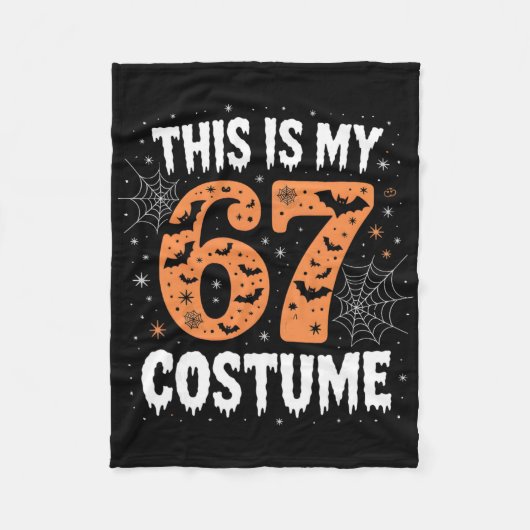 Dit Is Mijn 67 Kostuum Luie Brainrot Meme 67 Grapp Fleece Deken (Voorkant)