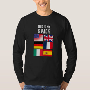 Dit is mijn 6-pack grappige sarcastische grafische t-shirt