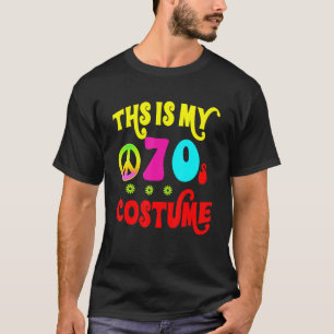 Dit is mijn 70-jaren kostuum Groovy Peace Hallowe T-shirt