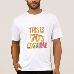 Dit Is Mijn 70'er Jaren Kostuum Groovy Tie Dye Hal T-shirt
