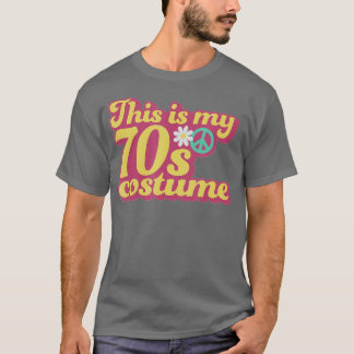 Dit is mijn 70s Costume Flower Power Party Cute ID T-shirt