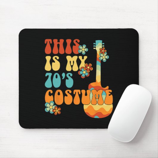 Dit is mijn 70s Costume Funny Groovy Peace Hool Muismat (Met muis)