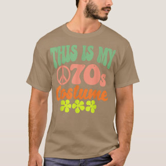 Dit is mijn 70s Costume Funny Groovy Peace Hool T-shirt