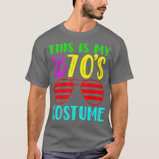 Dit is mijn 70s Costume Funny Halloween 70's 1970 T-shirt
