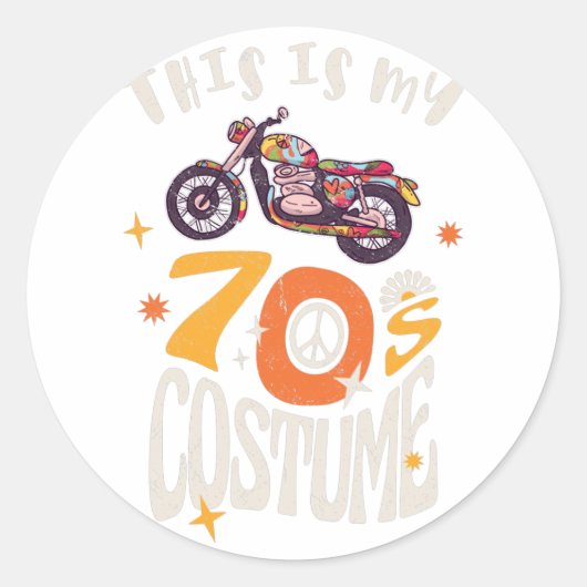 Dit is mijn 70s Costume Grunge effect Ronde Sticker (Voorkant)