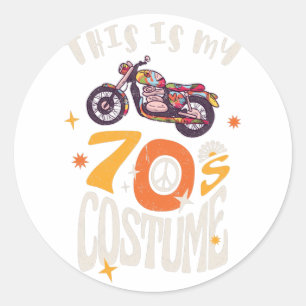 Dit is mijn 70s Costume Grunge effect Ronde Sticker