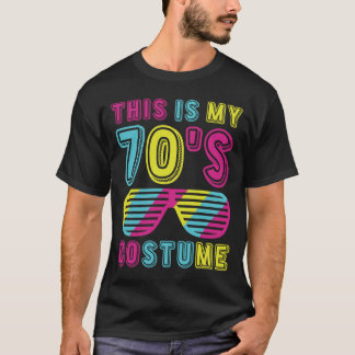 Dit is mijn 70s Costume Retro Colorful 70s Partij T-shirt