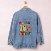 Dit is mijn 70s kostuum 1970s Groovy Peace Hallow Denim Jacket (Hangar)