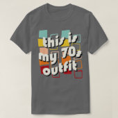 Dit is mijn 70s kostuum, 1970s Hippy Phrase Funny  T-shirt (Design voorkant)