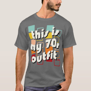 Dit is mijn 70s kostuum, 1970s Hippy Phrase Funny  T-shirt