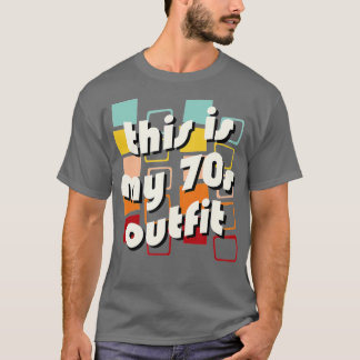 Dit is mijn 70s kostuum, 1970s Hippy Phrase Funny T-shirt