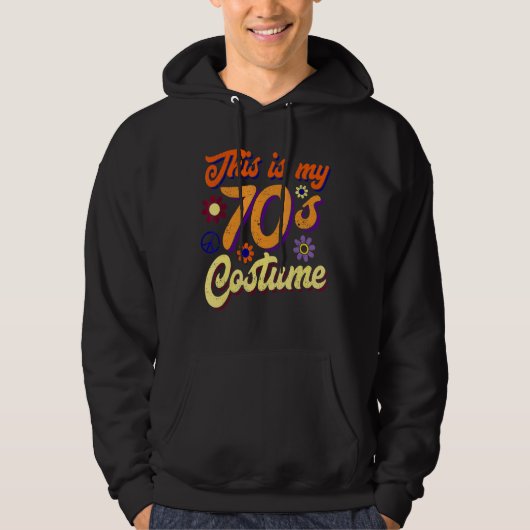 Dit is mijn 70s kostuum 1970s Retro  Hippie Hoodie (Voorkant)