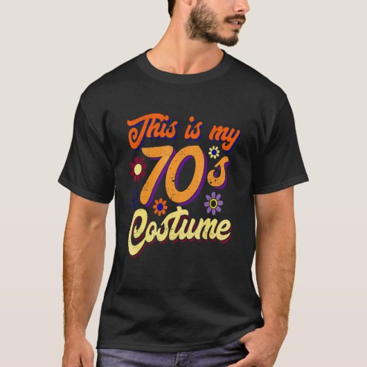 Dit is mijn 70s kostuum 1970s Retro  Hippie T-shirt (Voorkant)
