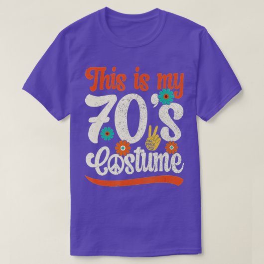 Dit is mijn 70s kostuum, 70s kleding voor vrouwen  t-shirt (Design voorkant)