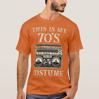 Dit is mijn 70s kostuum 70s party Cassette Retro V T-shirt