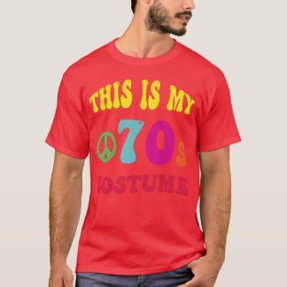Dit is mijn 70s kostuum grappig grafisch ontwerp 7 t-shirt