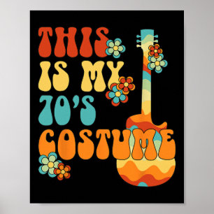 Dit is mijn 70s kostuum plezier Groovy vrede Hallo Poster