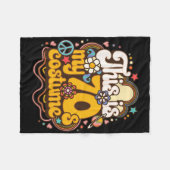 Dit is mijn 70s kostuum thema feestje Hippie Retro Fleece Deken (Voorkant (Horizontaal))
