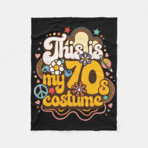 Dit is mijn 70s kostuum thema feestje Hippie Retro Fleece Deken