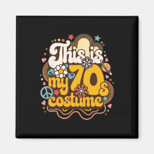 Dit is mijn 70s kostuum thema feestje Hippie Retro Magneet