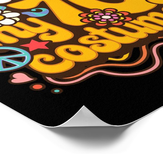 Dit is mijn 70s kostuum thema feestje Hippie Retro Poster (Hoek)