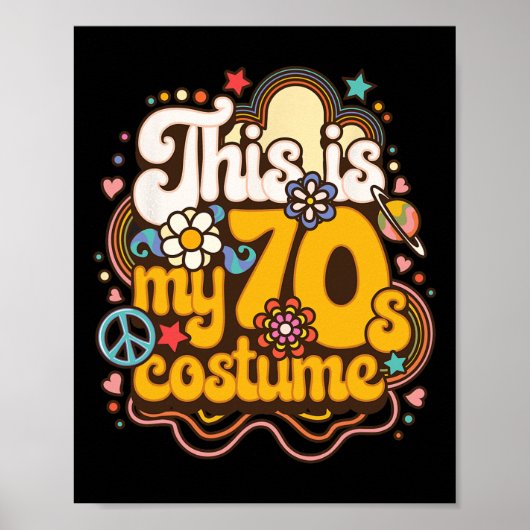 Dit is mijn 70s kostuum thema feestje Hippie Retro Poster (Voorkant)