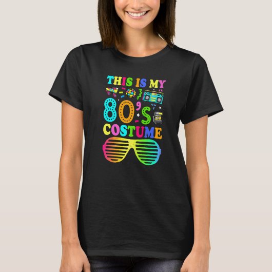Dit is mijn 80e Costume 80's Party 1980s Halloween T-shirt (Voorkant)