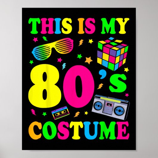 Dit is mijn 80e kostuum 80s 90s Partij Poster (Voorkant)