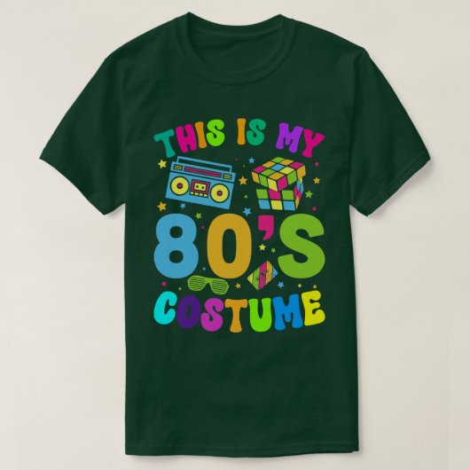 Dit is mijn 80e kostuum 80s 90s Partij T-shirt (Design voorkant)