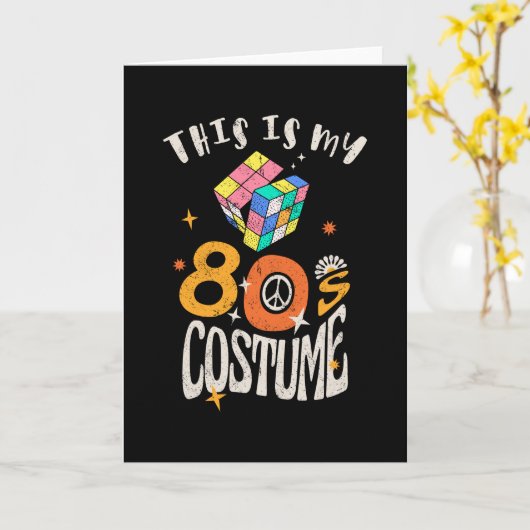 Dit is mijn 80s Costume Grunge effect Kaart (Gele Bloem)