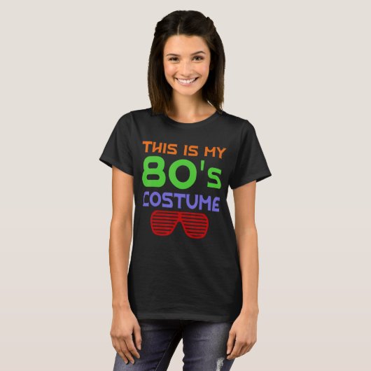 Dit is mijn 80s Costume Mp3 CD Player Roller Skati T-shirt (Voorkant volledig)