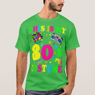 Dit is mijn 80s Costume Outfit Gifts Eighties Retr T-shirt